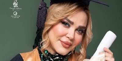 نگاهی به جشن فارغ التحصیلی احساسی بهاره رهنما بعد از مراسم حافظ با همان لباس زمردی اش / رقابت سخت بازیگران در کسب علم و دانش +فیلم