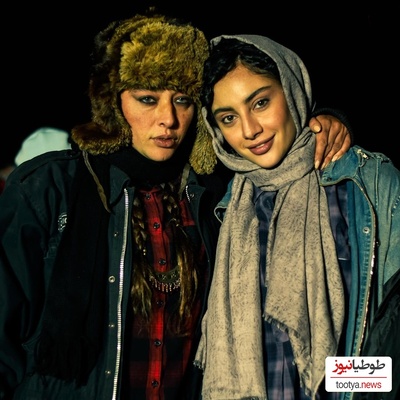 ژست ترلان پروانه و آناهیتا درگاهی در اتاق گریم سریال "غربت" + عکس