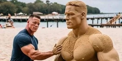 غول دنیای کشتی کج، اسیر جادوی دختر ایرانی؛ جان سینا این‌گونه مقابل همسرش زانو زد!/ عاشقانه‌ترین قاب سال