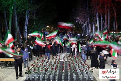 بازیگران و هنرمندانی برای ادای احترام به شهدای میناب در باغ فردوس گرد هم آمدند