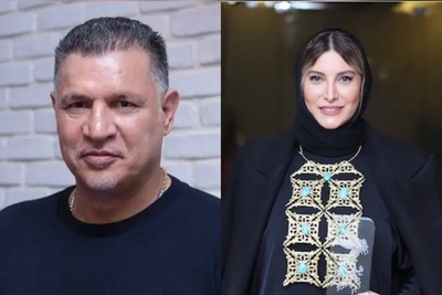 میزبانی فریبا نادری از علی دایی و خانواده‌اش به صرف یک افطار به یادماندنی/ ذوق و تشکر صمیمانه خانم بازیگر از اسطوره فوتبال ایران+ عکس