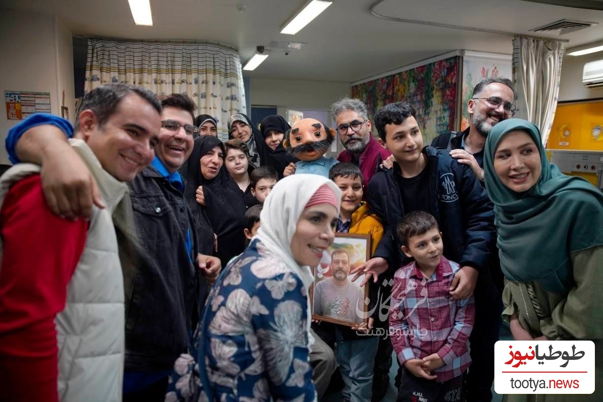 دیدار جمعی از هنرمندان و مجری‌های کودک و نوجوان با کودکان آسیب دیده
