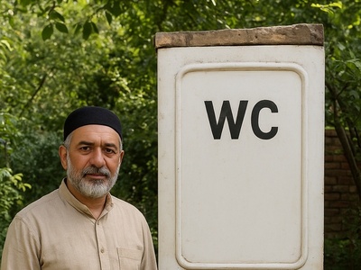 خلاقیت خنده‌دار اوستا بنای تبریزی در استفاده بهینه از لوازم دور ریختنی برای ساخت توالت حماسه نیست پس چیه؟/ بفرما تکنولوژی وطنی😂