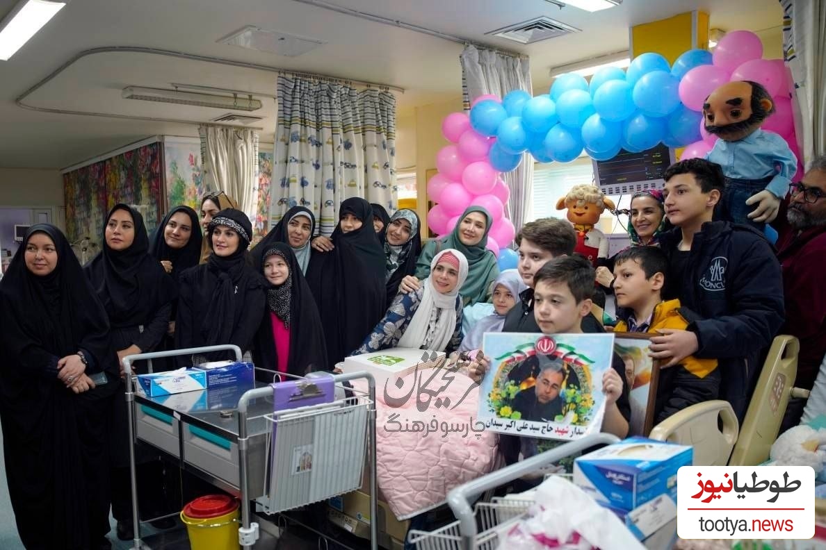 دیدار جمعی از هنرمندان و مجری‌های کودک و نوجوان با کودکان آسیب دیده