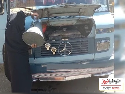 خلاقیت خنده‌دار و تحسین برانگیز راننده مینی‌بوس ایرانی برای فرار از گرمای 45 درجه حماسه آفرید