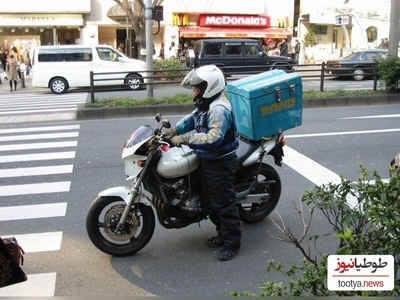 (ویدئو) بازدید میلیونی خوش شانسی یک پیک موتوری هنگام سقوط درخت/ خطر از بیخ گوشش گذشت یعنی همین😳