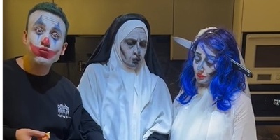 ایده جذاب و خلاقانه فاطمه گودرزی برای هالووین حسابی همه رو سورپرایز کرد+فیلم