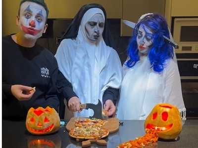 ایده جذاب و خلاقانه فاطمه گودرزی برای هالووین حسابی همه رو سورپرایز کرد+فیلم