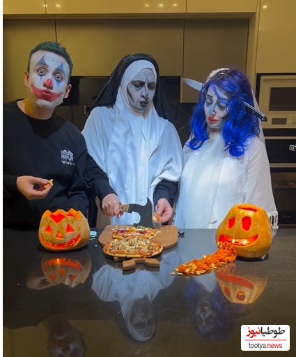 ایده جذاب و خلاقانه فاطمه گودرزی برای هالووین حسابی همه رو سورپرایز کرد+فیلم