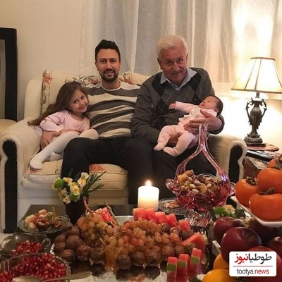 تبریک ویژه روز مادر شاهرخ استخری با رونمایی از عکس 5 ماهگیش تو بغل مادرش