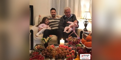 تبریک ویژه روز مادر شاهرخ استخری با رونمایی از عکس 5 ماهگیش تو بغل مادرش