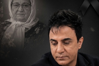 رونمایی از سنگ قبر مشترک داریوش فرضیایی و مادرش ننه نقلی/ طراحی خاص با تصویری ماندگار از مادر و پسر