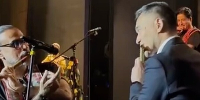 ویدیویی از هنرنمایی منحصربفرد محسن شریفیان و سفیر ژاپن در کنسرت برج میلاد تهران