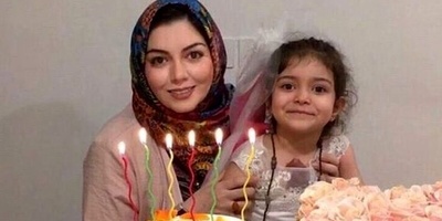 تعطیلات آخر هفته آزاده نامداری با دختر خوشگلش گندم در دشت گل های لاله