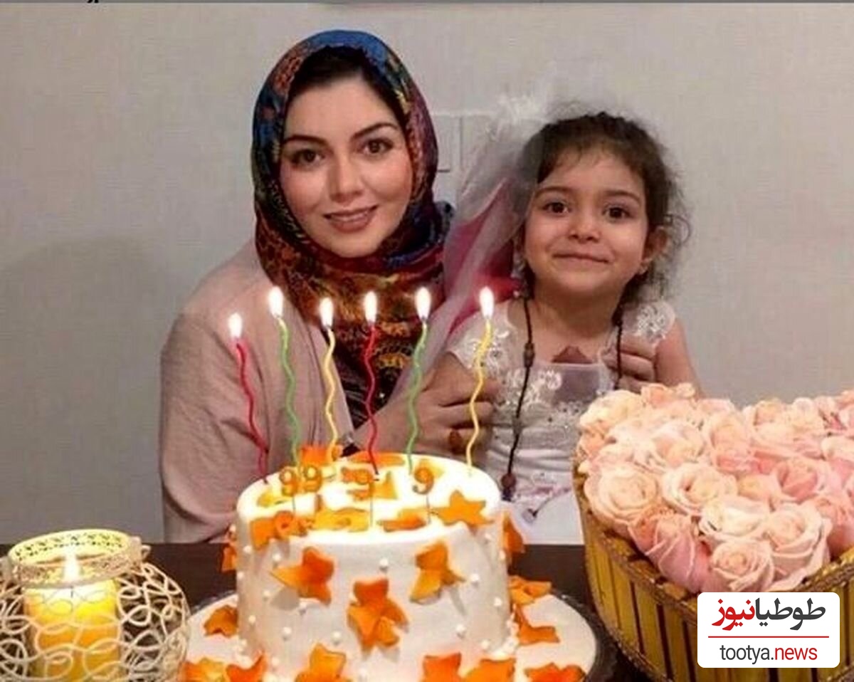 تعطیلات آخر هفته آزاده نامداری با دختر خوشگلش گندم در دشت گل های لاله