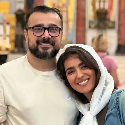 (تصاویر) استایل کژوال و متفاوت آرزوی سریال "از سرنوشت" و همسرش، سپند امیرسلیمانی، در کنسرت بهنام بانی