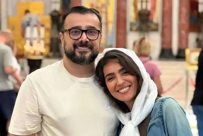 (تصاویر) استایل کژوال و متفاوت آرزوی سریال "از سرنوشت" و همسرش، سپند امیرسلیمانی، در کنسرت بهنام بانی