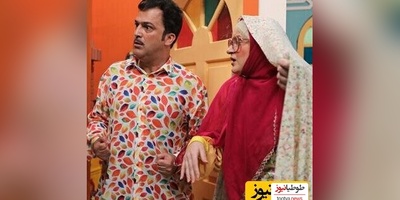 وقتی حامد آهنگی از قیافه کج و کوله نعیمه نظام دوست از خنده روده بر شد😂