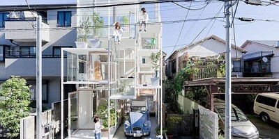 (تصاویر) معماری عجیب و چشمگیر «بی‌پرده‌ترین» خانۀ جهان در ژاپن