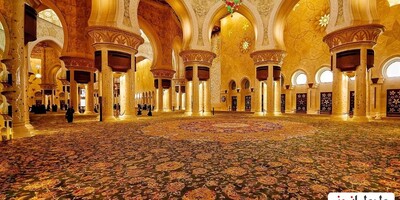 (ویدئو)بزرگ ترین فرش جهان با 1200 بافنده ایرانی که در ایران نیست/فرش 12 تنی در امارات