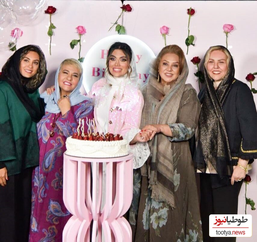 ویدئو/ نسرین مقانلو، افسانه چهرهآزاد، رابعه اسکویی و مجری نوستالژی در جشن تولد شاهانه و مجلل در عرشه کشتی