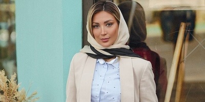 تیپ و استایل مینا مختاری همسر بهرام رادان در یزدگردی +عکس