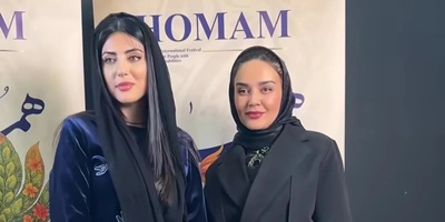 حضور ندا قاسمی، شراره رخام، نفس بازغی، شیوا مکینیان، هلیا امامی، هانیه غلامی و سایر بازیگران ایرانی در اختتامیه جشنواره همام