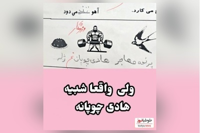 خلاقیت های خنده دار دانش آموز ایرانی در جمله سازی حماسه ساز شد/ انصافا شبیه هادی چوپانه🦾