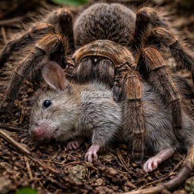 (ویدئو) مستند حیات وحش، راز بقا؛ شکار موش موذی توسط رتیل