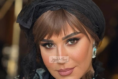 مانتوی طرح دار و فوق العاده شیک نسیم ادبی چقدر بهش میاد😍 + عکس