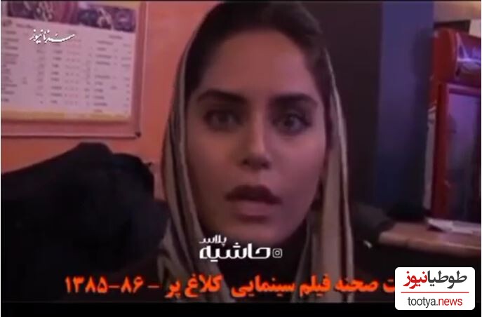 هنرنمایی اکبر عبدی در پشت صحنه جذاب فیلم "کلاغ پر" 18 سال پیش + ویدئو / الناز شاکردوست: نقش های جنگی دوست دارم