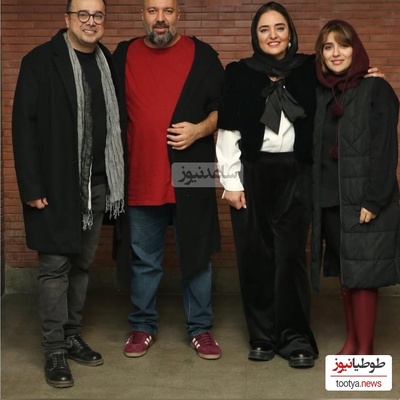 نگاهی به تیپ و استایل شیک و باوقار هنرمندان در نمایش «باران اسیدی»/نرگس محمدی، علی اوجی،مونا کرمی، سپند امیرسلیمانی