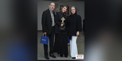 لحظه اهدای باشکوه جایزه بهترین بازیگر نقش اول مکمل زن به صدف اسپهبدی و  تشکر ویژه او از پدر و مادر شیک پوش و با کلاسش+ فیلم