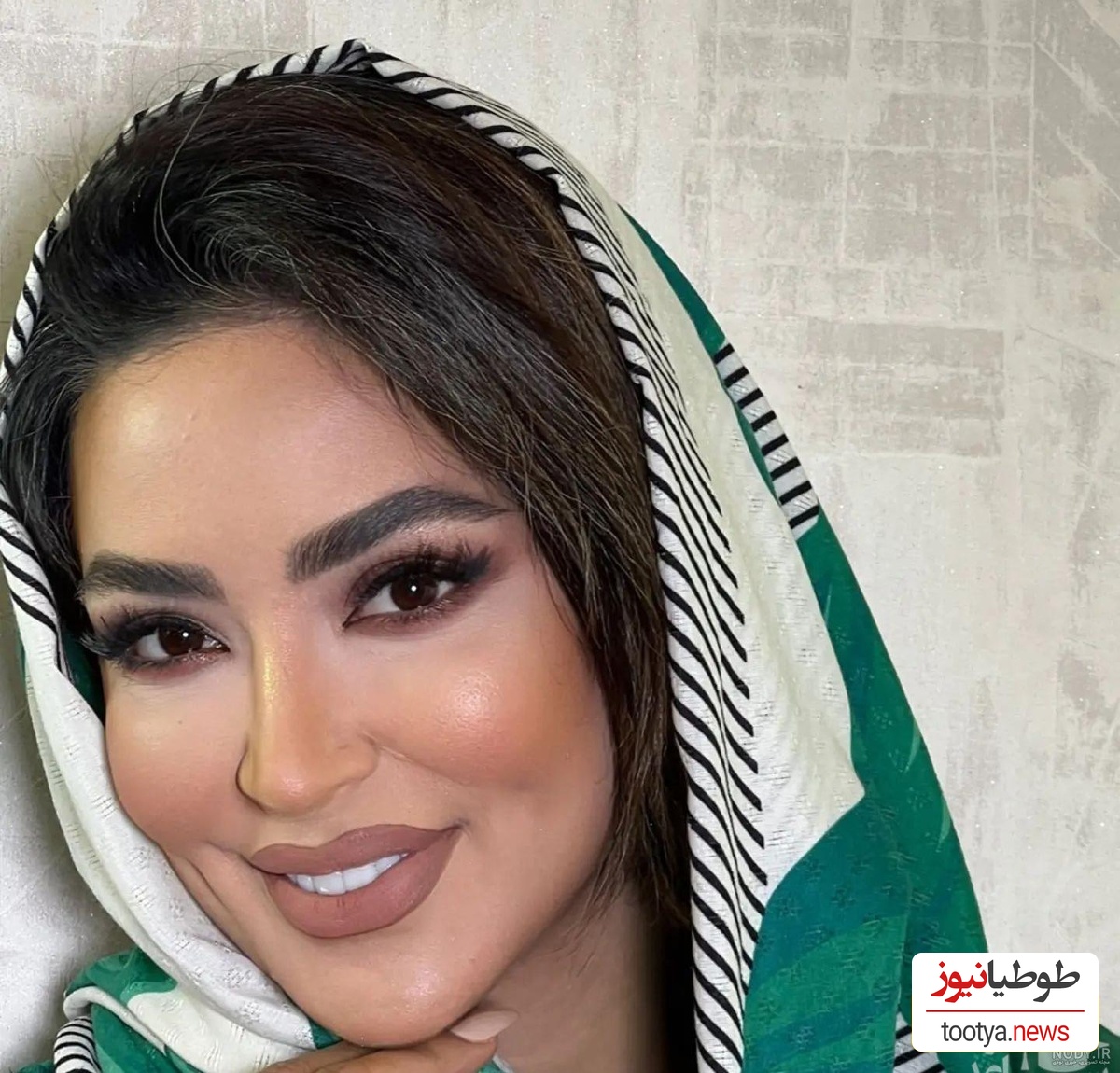 تصاویر مدلینگی لو رفته فریبا طالبی برای سالن زیبایی غوغا کرد!