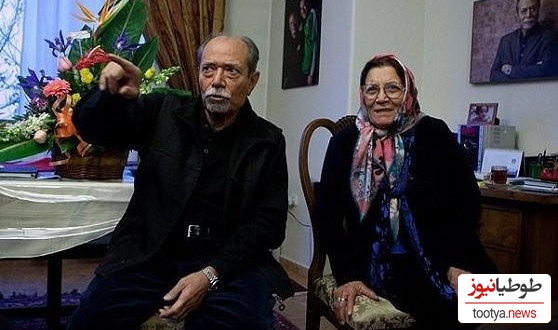علی نصیریان و همسرش