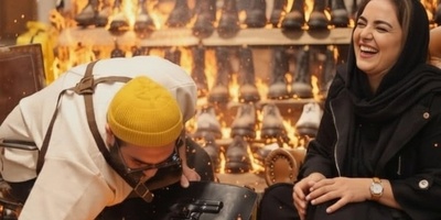 حماسه ای دیگر از نرگس محمدی: کم مونده بود کل مغازه رو به آتیش بکشه😂