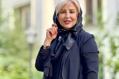 جلوه زیبای مانتو مزونی و خاص مرجانه گلچین با طرح اصیل ایرانی و آینه دوزی های بلوچی+ عکس