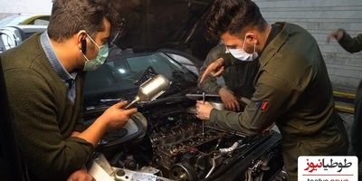 خلاقیت خنده دار اوستای مکانیک با لاستیک پاره برای کشاندن مشتری به داخل تعمیرگاه وجه دیگری از نبوغ را به تصویر کشید/ امکانات0 ضریب هوشی 100