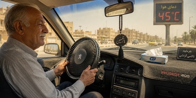 همه از دیدن اختراع عجیب این راننده شوکه شدند؛ کولر را فراموش کنید!
