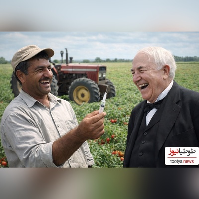 خلاقیت خنده‌دار"کشاورز ایرانی" در سیستم برق کشی با آمپول حماسه آفرید/ هنر نزد ایرانیان است و بس🤣