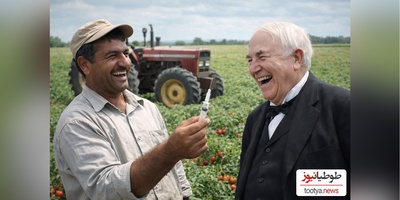 خلاقیت خنده‌دار"کشاورز ایرانی" در سیستم برق کشی با آمپول حماسه آفرید/ هنر نزد ایرانیان است و بس🤣