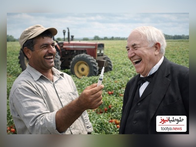 خلاقیت خنده‌دار"کشاورز ایرانی" در سیستم برق کشی با آمپول حماسه آفرید/ هنر نزد ایرانیان است و بس🤣