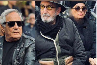 نگاهی به حضور دلگرم کننده و احساسی شهره سلطانی، پرواز همای، شیوا مکینیان، مجید مظفری علی نصیریان، فرهاد آئییش، مائده طهماسبی و آقای ممیزی با تیپ و استایل مشکی در مراسم خاکسپاری هادی مرزبان