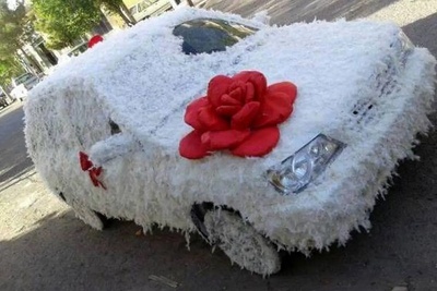 عجیب ترین ماشین عروس های دنیا که تا عمر داری یادت نمیره + عکس/ یعنی سم خالص🤣