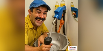 خلاقیت تحسین برانگیز اوستا مکانیک ایرانی در ساخت روشویی با دنده 405 و شلنگ پمپ بنزین حماسه آفرید/ ناز شصتت