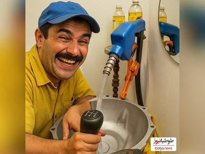 خلاقیت تحسین برانگیز اوستا مکانیک ایرانی در ساخت روشویی با دنده 405 و شلنگ پمپ بنزین حماسه آفرید/ ناز شصتت