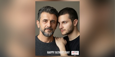 پسران بازیگر سینای ایران در کنار پدر هنرمندشان: دارا حیایی ،امیرحسین فتحی، سینا مهراد و ساعد سهیلی