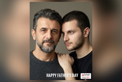 پسران بازیگر سینای ایران در کنار پدر هنرمندشان: دارا حیایی ،امیرحسین فتحی، سینا مهراد و ساعد سهیلی