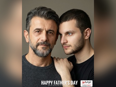 پسران بازیگر سینای ایران در کنار پدر هنرمندشان: دارا حیایی ،امیرحسین فتحی، سینا مهراد و ساعد سهیلی