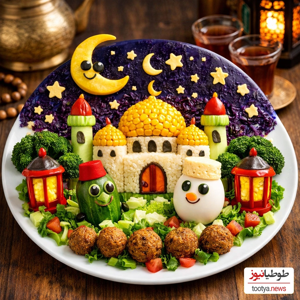 تزئین سالاد